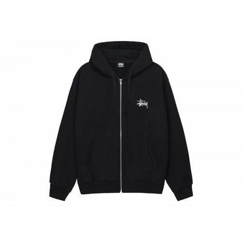 Stussy Basic Stussy Zip Hoodie Black