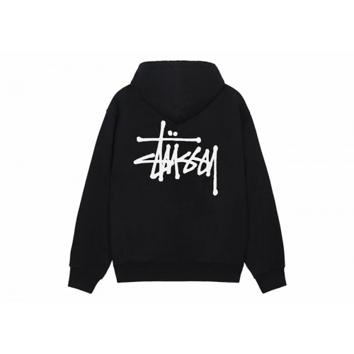 Stussy Basic Stussy Zip Hoodie Black