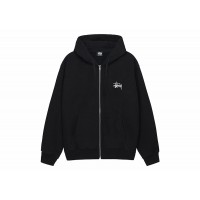 Stussy Basic Stussy Zip Hoodie Black