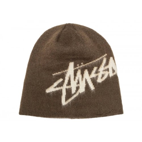Stussy Brushed Out Stock Skullcap Brown