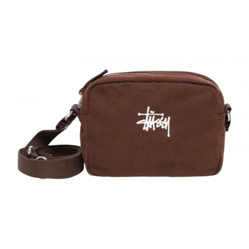 Stussy Canvas Pouch Brown