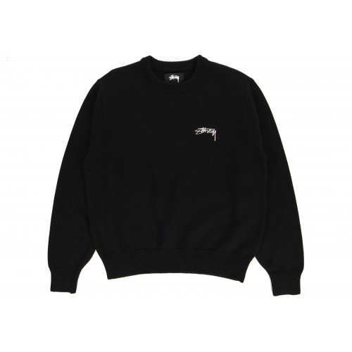 Оригинальный шмот Stussy Care Label Sweater Black - 70см