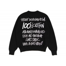 Stussy Care Label Sweater Black