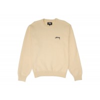 Stussy Care Label Sweater Natural