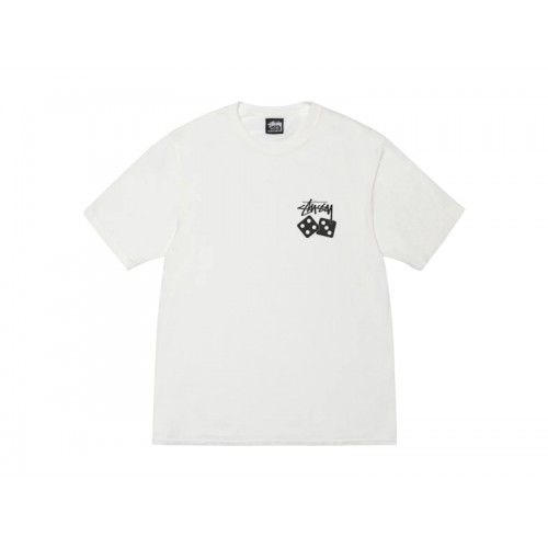 Stussy Dice Pigment Dyed Tee Natural Stussy Dice Pigment Dyed Tee Natural
