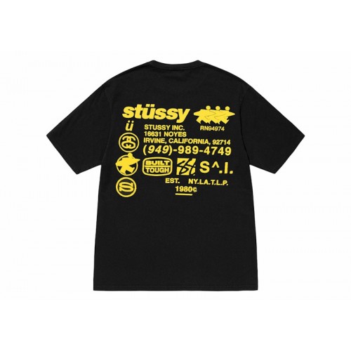 Stussy DNA Pigment Dyed Tee Black