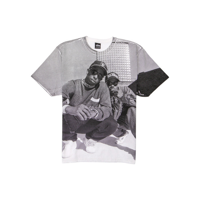 Оригинальный шмот Stussy Gang Starr Tee Multicolor/White - 70см