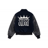 Stussy King Varsity Jacket Navy