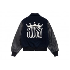 Stussy King Varsity Jacket Navy