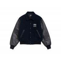Stussy King Varsity Jacket Navy
