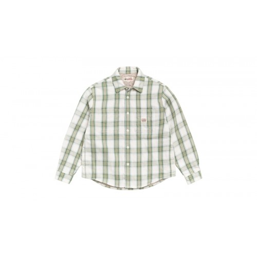 Stussy Lau Plaid Shirt Jacket Off White