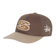 Stussy Low Pro Chenille S Strapback Hat Brown