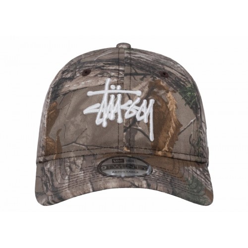 Stussy New Era 9Twenty Basic Strapback Real Tree Edge