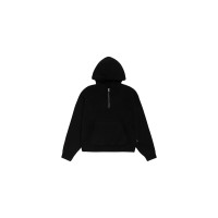 Stussy Quarter Zip Knit Hoodie Black