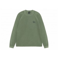 Stussy Raglan Thermal L/S Crew Pine