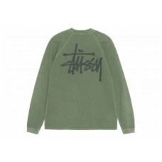 Stussy Raglan Thermal L/S Crew Pine