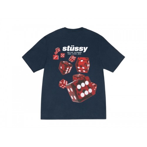 Stussy Rollers Tee Navy
