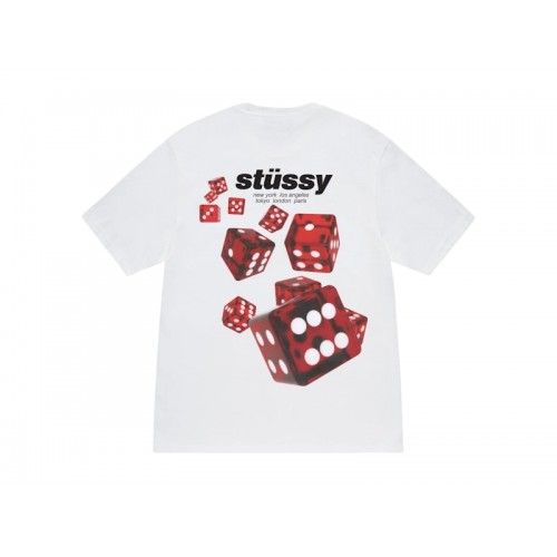 Stussy Rollers Tee White