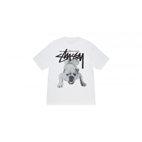 Stussy Stock Dog Tee White