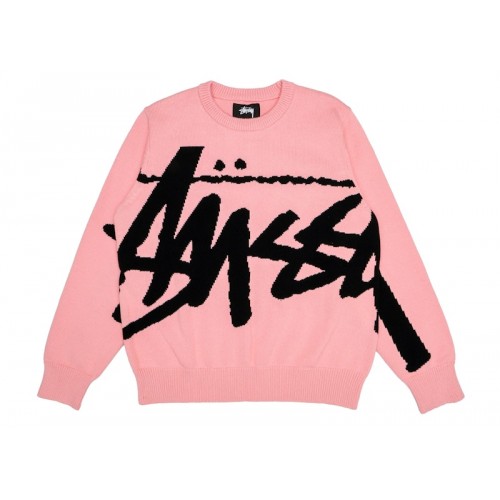 Stussy Stock Sweater Pink Stussy Stock Sweater Pink