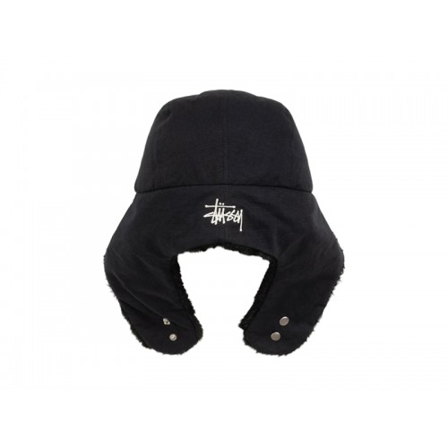 Stussy Trapper Cap Black