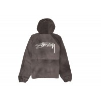 Stussy Wave Dye Beach Shell Jacket Black