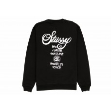 Stussy World Tour Crewneck Black