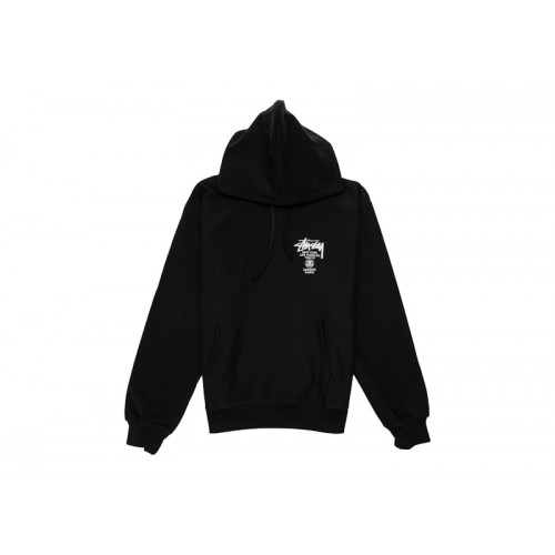 Stussy World Tour Hoodie Black