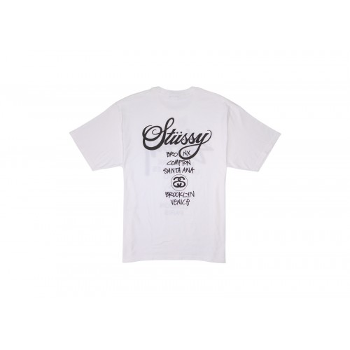 Оригинальный шмот Stussy World Tour T-shirt White - 70см