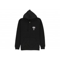 Stussy World Tour Zip Hoodie Black