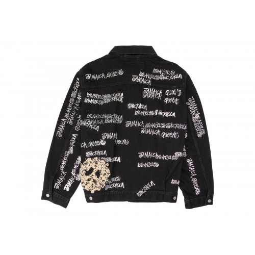 Оригинальный шмот Stussy x Denim Tears x Our Legacy TTL Denim Jacket Black - 70см