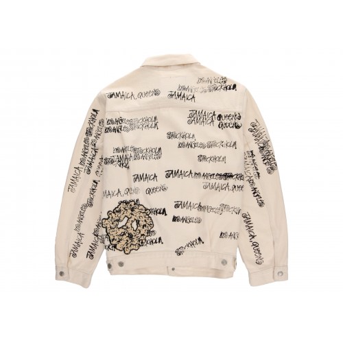 Оригинальный шмот Stussy x Denim Tears x Our Legacy TTL Denim Jacket White - 70см