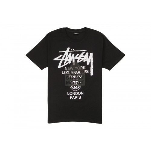 Оригинальный шмот Stussy x Dover Street Market T-shirt Black - 70см
