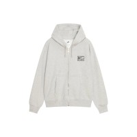 Stussy x Nike Fleece Zip Hoodie (FW25) Grey Heather (FW25)