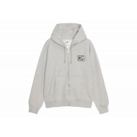 Stussy x Nike Fleece Zip Up Hoodie (Asia Sizing FW23) Grey