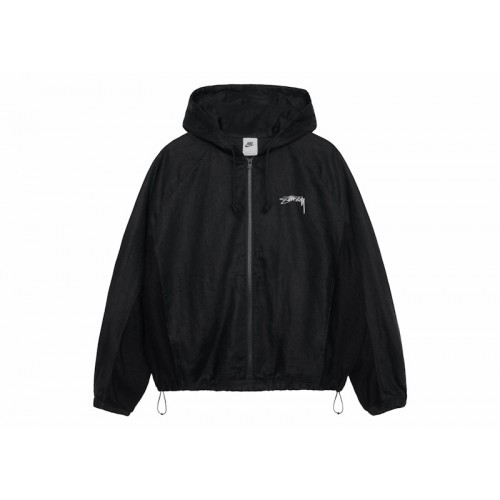 Stussy x Nike Linen Shell Jacket Black