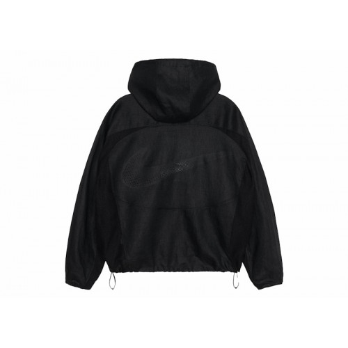 Stussy x Nike Linen Shell Jacket Black