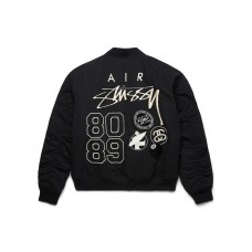 Stussy x Nike Reversible Varsity Jacket Black/Sail
