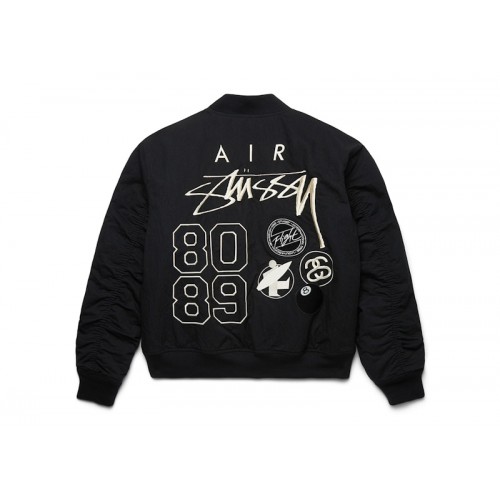Stussy x Nike Reversible Varsity Jacket Black/Sail