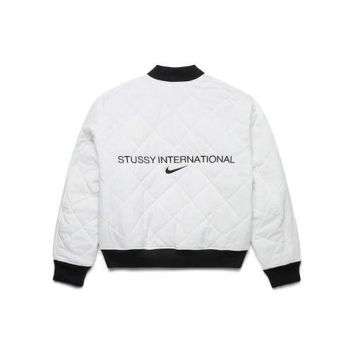 Stussy x Nike Reversible Varsity Jacket Black/Sail