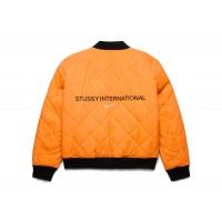 Stussy x Nike Reversible Varsity Jacket Medium Olive/Bright Mandarin