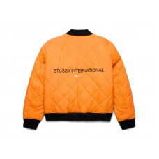Stussy x Nike Reversible Varsity Jacket Medium Olive/Bright Mandarin