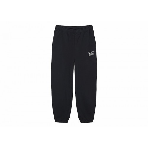 Nike x Stussy Stone Washed Fleece Sweatpants (FW23) Black