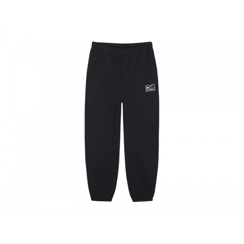 Stussy x Nike Stone Washed Fleece Pant (FW25) Black