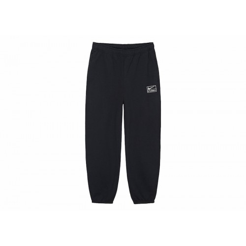 Stussy x Nike Stone Washed Fleece Pant (SS24) Black