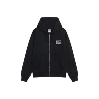 Stussy x Nike Stone Washed Fleece Zip Hoodie (FW25) Black