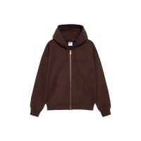 Stussy x Nike Stone Washed Fleece Zip Hoodie (FW25) Dark Cinder