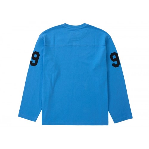 Оригинальный шмот Supreme 99 L/S Football Top Blue
