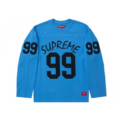 Оригинальный шмот Supreme 99 L/S Football Top Blue