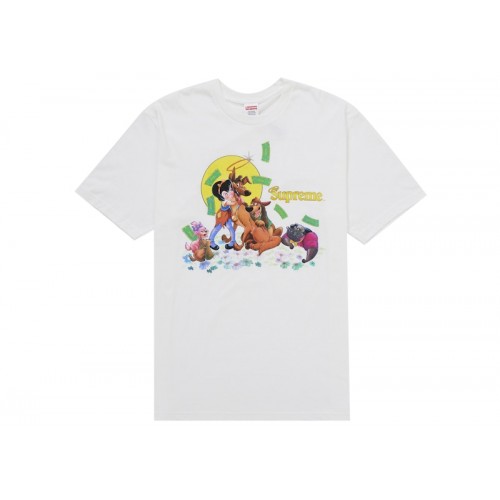 Supreme All Dogs Go To Heaven Tee White